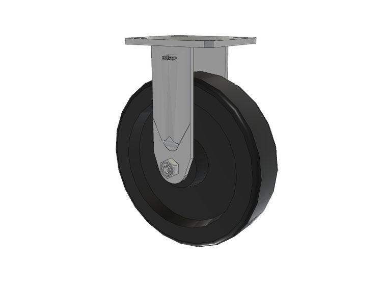 Defender D4 Series Stainless Steel Casters Stainless Steel Top Plate Rigid with 8 Phenolic Wheel