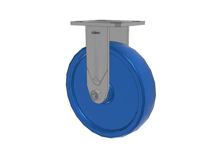 Defender D4 Series Stainless Steel Casters Stainless Steel Top Plate Rigid with 8 K Solid Polyurethane Wheel
