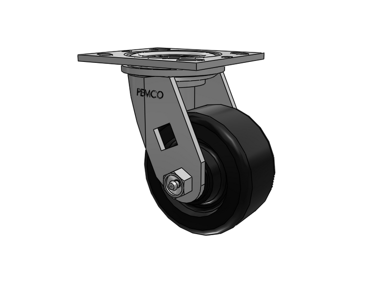 E-line Swivel Caster with 4 x 2 Phenolic Wheel