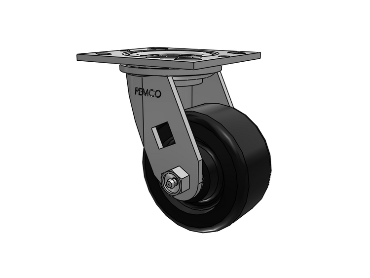 E-line Swivel Caster with 4 x 2 Phenolic Wheel