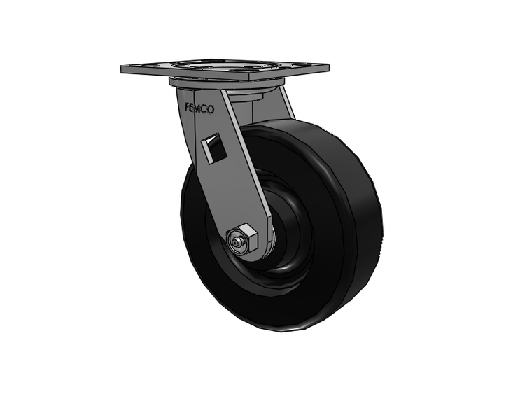 E-line Swivel Caster with 6 x 2 Phenolic Wheel
