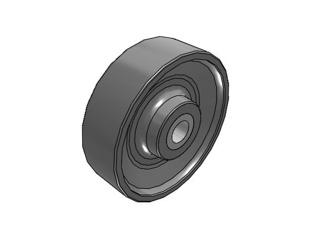 FH Drop Forged Steel 10 x 3 Wheel with Staight Roller Bearing