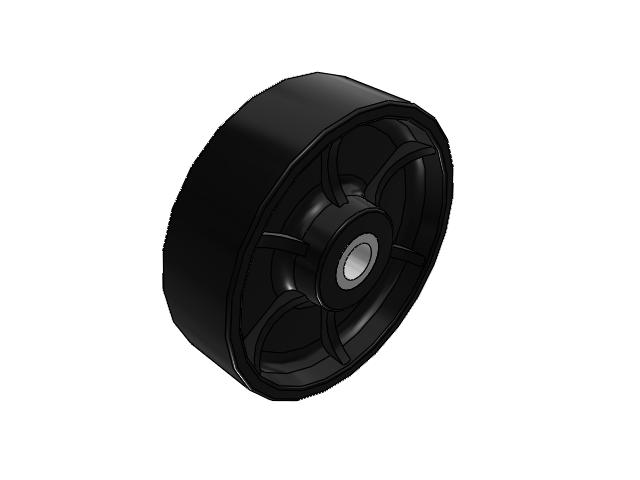 FM Ductile Iron 10 x 3 Wheel with Straight Bearing