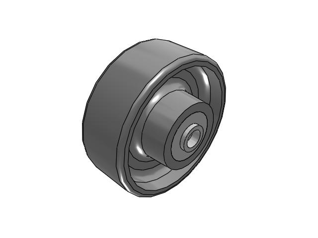 FS Drop Forged Steel 4 x 1-1/2 Wheel with Tapered Roller Bearing