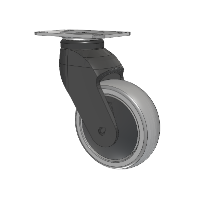Tango Top Plate Swivel Caster with 100 x 32 TPU (80a) Wheel