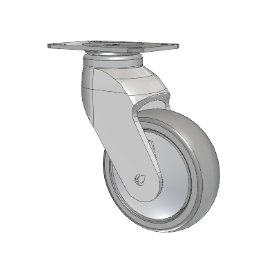 Tango Top Plate Swivel Caster with 100 x 32 TPU (80a) Wheel