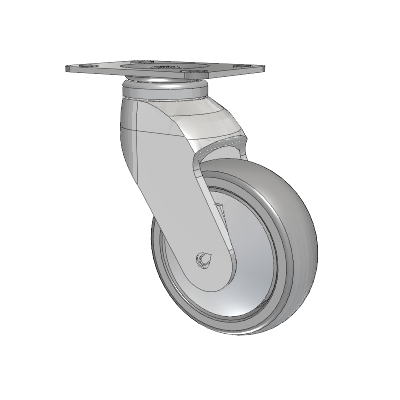 Tango Top Plate Swivel Caster with 100 x 32 TPU (80a) Wheel