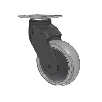Tango Top Plate Swivel Caster with 100 x 32 TPR (80a) Wheel