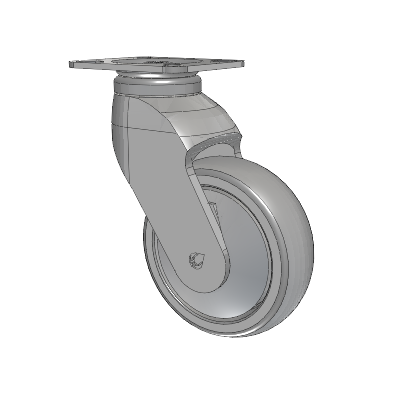 Tango Top Plate Swivel Caster with 100 x 32 TPR (80a) Wheel