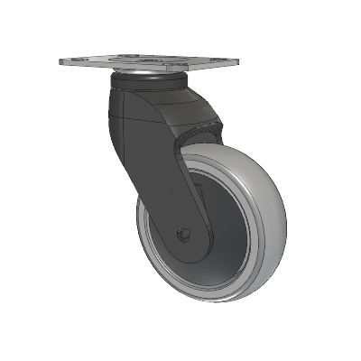 Tango Top Plate Swivel Caster with 100 x 32 TPR (80a) Wheel
