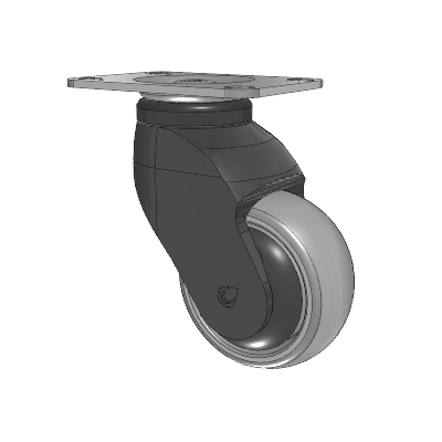 Tango Top Plate Swivel Caster with 75 x 32 TPU (80a) Wheel