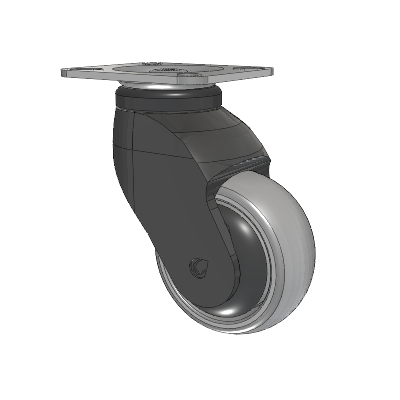 Tango Top Plate Swivel Caster with 75 x 32 TPU (80a) Wheel