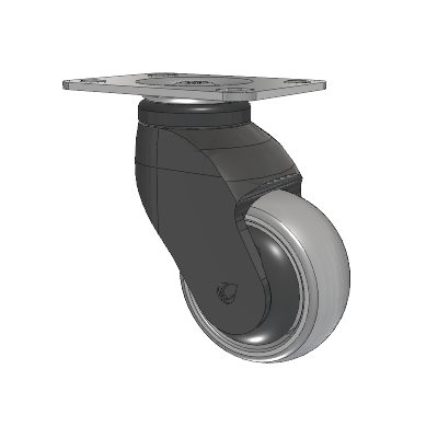 Tango Top Plate Swivel Caster with 75 x 32 TPU (80a) Wheel