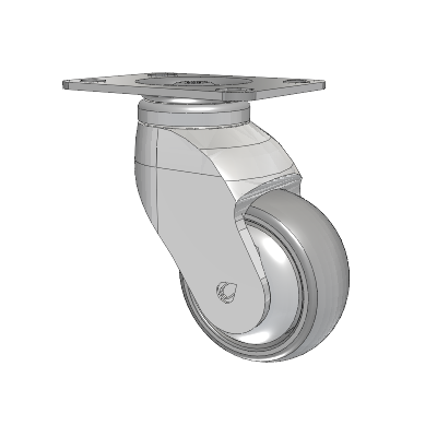 Tango Top Plate Swivel Caster with 75 x 32 TPU (80a) Wheel