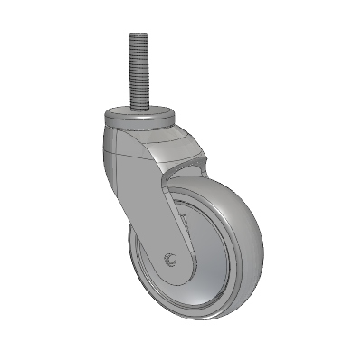 Tango Threaded Stem Caster with 100 x 32 TPU (80a) Wheel