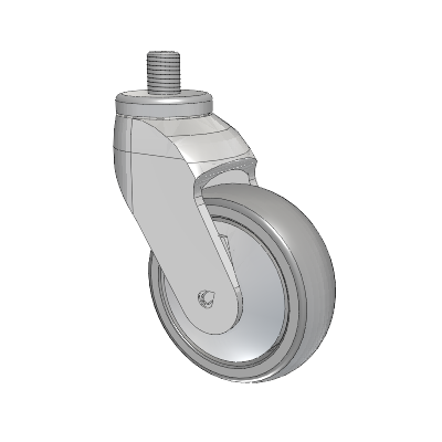 Tango Threaded Stem Caster with 100 x 32 TPR (80a) Wheel