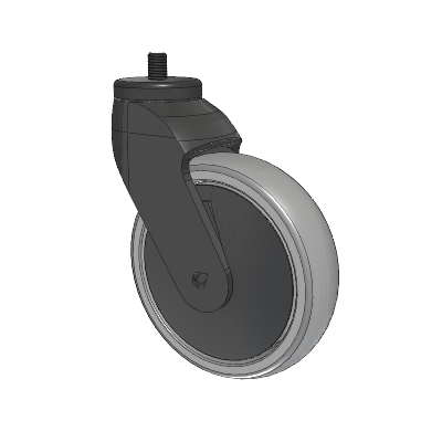 Tango Threaded Stem Caster with 125 x 32 TPU (80a) Wheel