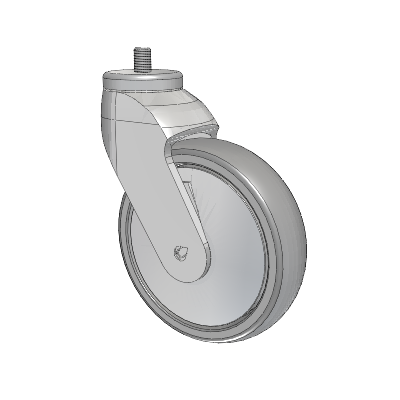 Tango Threaded Stem Caster with 125 x 32 TPU (80a) Wheel