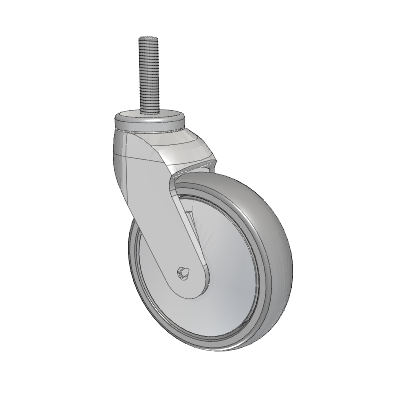Tango Threaded Stem Caster with 125 x 32 TPR (80a) Wheel