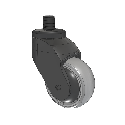Tango Threaded Stem Caster with 75 x 32 TPU (80a) Wheel
