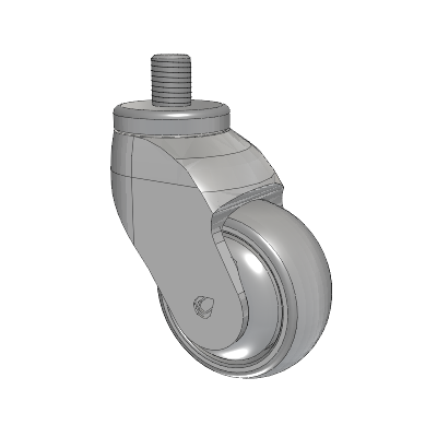 Tango Threaded Stem Caster with 75 x 32 TPU (80a) Wheel