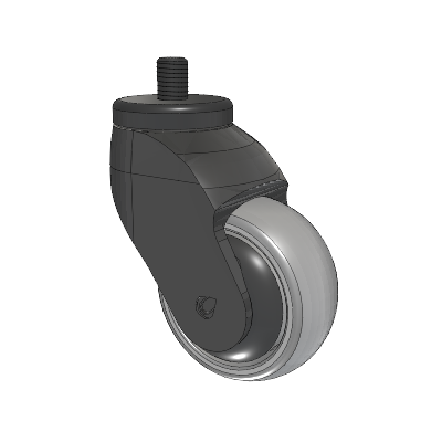 Tango Threaded Stem Caster with 75 x 32 TPU (80a) Wheel