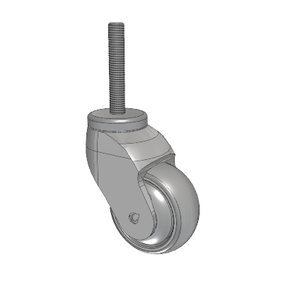 Tango Threaded Stem Caster with 75 x 32 TPU (80a) Wheel