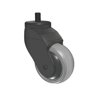 Tango Threaded Stem Caster with 75 x 32 TPR (80a) Wheel