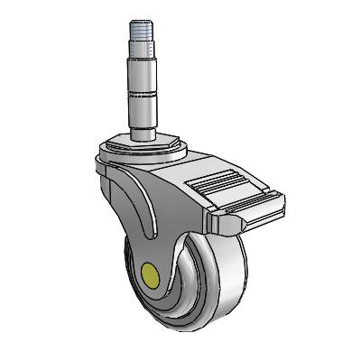 Next Generation Expanding Adapter Swivel Caster with 3 x 1.25 QuikStart Wheel Directional Lock