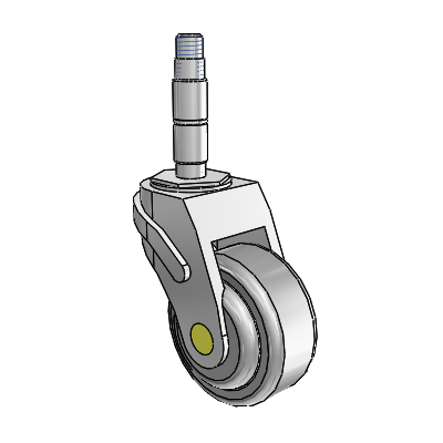 Next Generation Expanding Adapter Swivel Caster with 3 x 1.25 QuikStart Wheel