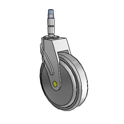 Next Generation Expanding Adapter Swivel Caster with 6 x 1.25 QuikStart Wheel