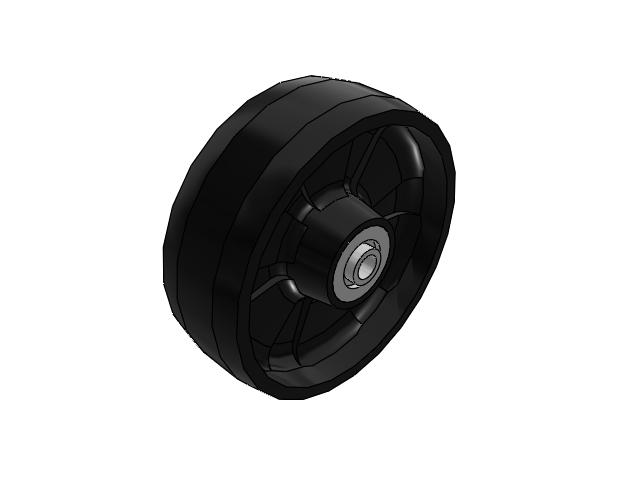 NG Maxim Nylon 6 x 2 Wheel with Pedestal Precision Bearing