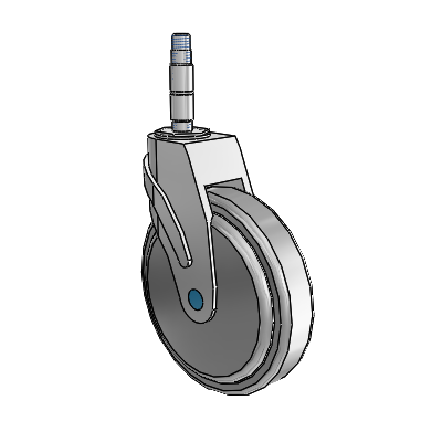 Next Generation Expanding Adapter Swivel Caster with 6 x 1.25 QuikStart Wheel