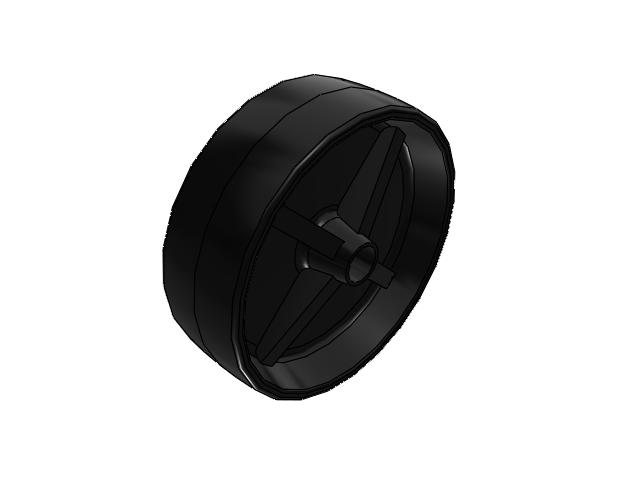PB Polypropylene 6 x 2 Wheel with Plain Bore Bearing