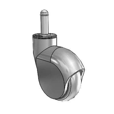 Genesis Grip Ring Grey Swivel Caster with 3 x 1 Monotech Wheel
