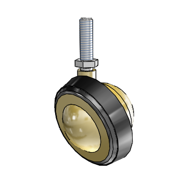 Threaded Stem Windsor Antique Swivel Ball Caster with 2.25 Wheel