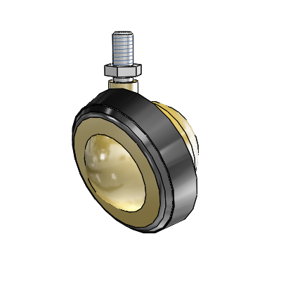 Threaded Stem Windsor Antique Swivel Ball Caster with 2.25 Wheel