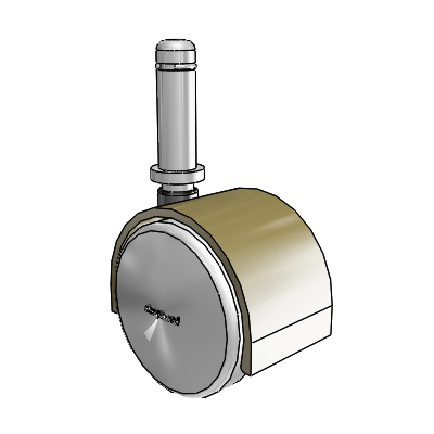 Pacer Grip Ring Windsor Antique Swivel Caster with 1.9685 Urethane Wheel