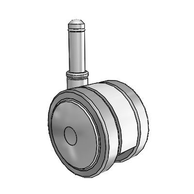 Softech Grip Ring Grey Swivel Caster with 2.3622 Thermoplastic Elastomer Wheel