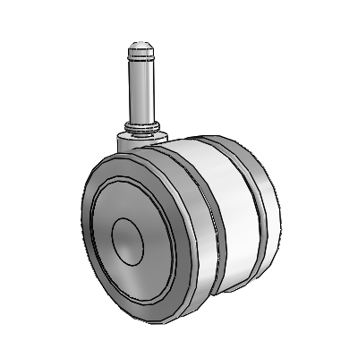 Softech Grip Ring Grey Swivel Caster with 2.9527 Thermoplastic Elastomer Wheel