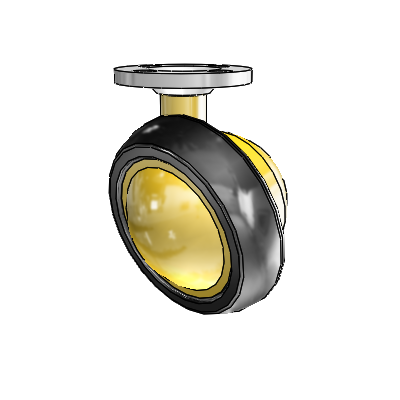 Top Plate Unfinished Swivel Ball Caster with 3 Wheel and Brake