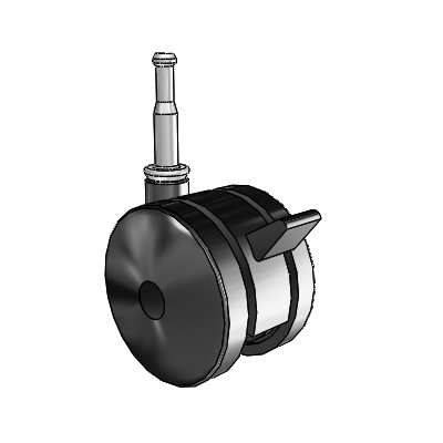 Ultima Grip Neck Swivel Caster with 2.3622 Wheel and Brake