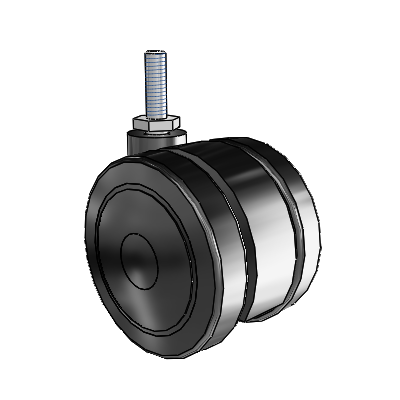 Ultima Threaded Stem Swivel Caster with 2.9527 Urethane Wheel