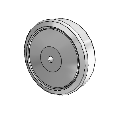Thermoplastic Rubber RZ Razer 3.0000 x 0.8750 Wheel with Ball Bearing