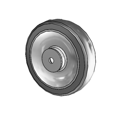Autoclave (Hytrel) Autoclavable Polypropylene 5.0000 x 1.2500 Wheel with Stainless Steel Precision Ball Bearing