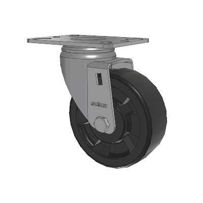 Heatwave Top Plate Swivel Caster with 4 x 1.5 Wheel