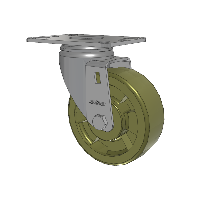 Heatwave Top Plate Swivel Caster with 4 x 1.5 Wheel