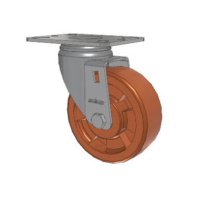 Heatwave Top Plate Swivel Caster with 4 x 1.5 Wheel