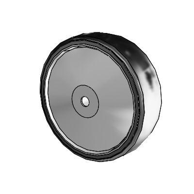 Thermoplastic Urethane SX 4.0000 x 1.2500 Wheel with Stainless Steel Precision Ball Bearing