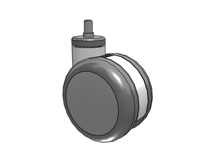 Twin-Med TM Caster with 4 x 2.6094 Wheel